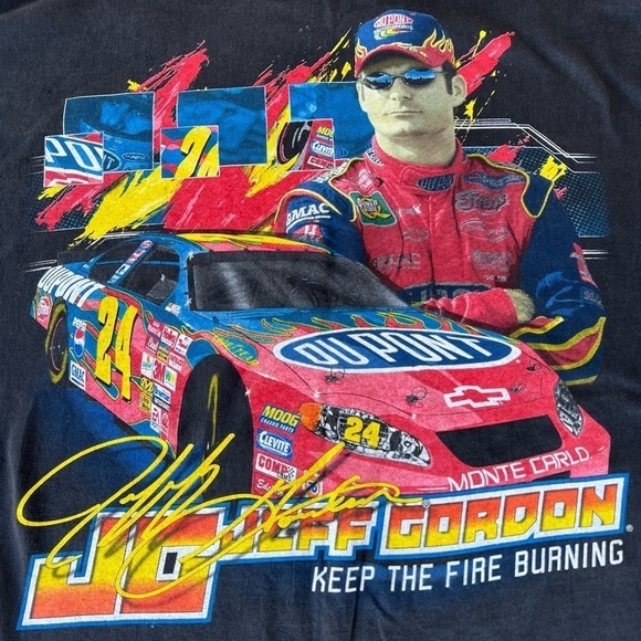 Y2K Chase Authentics NASCAR Jeff Gordon 24 T-Shirt Big Graphic Men’s Large READ - Picture 1 of 12